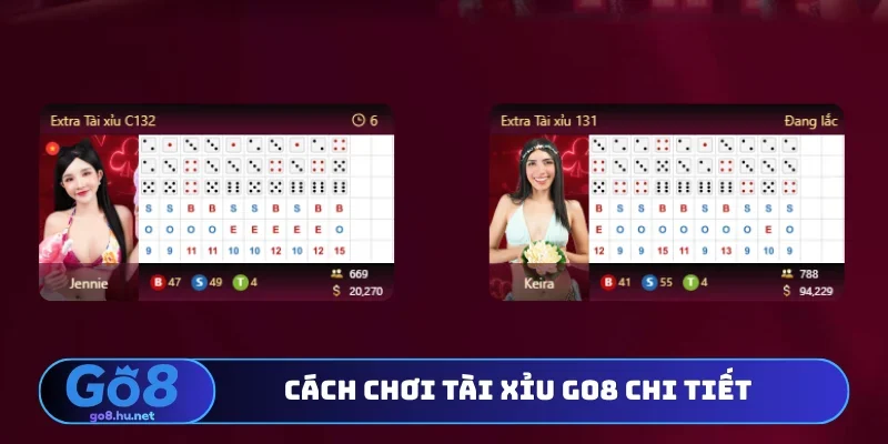 Cách chơi tài xỉu Go8