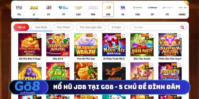 Nổ hũ JDB tại Go8